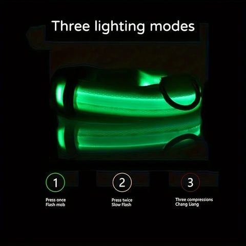 LED Rechargeable Dog Collar